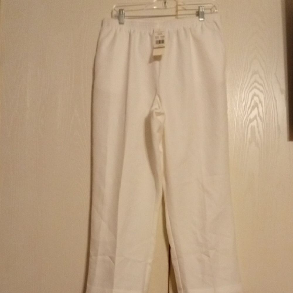 Alfred Dunner Petite White Pants